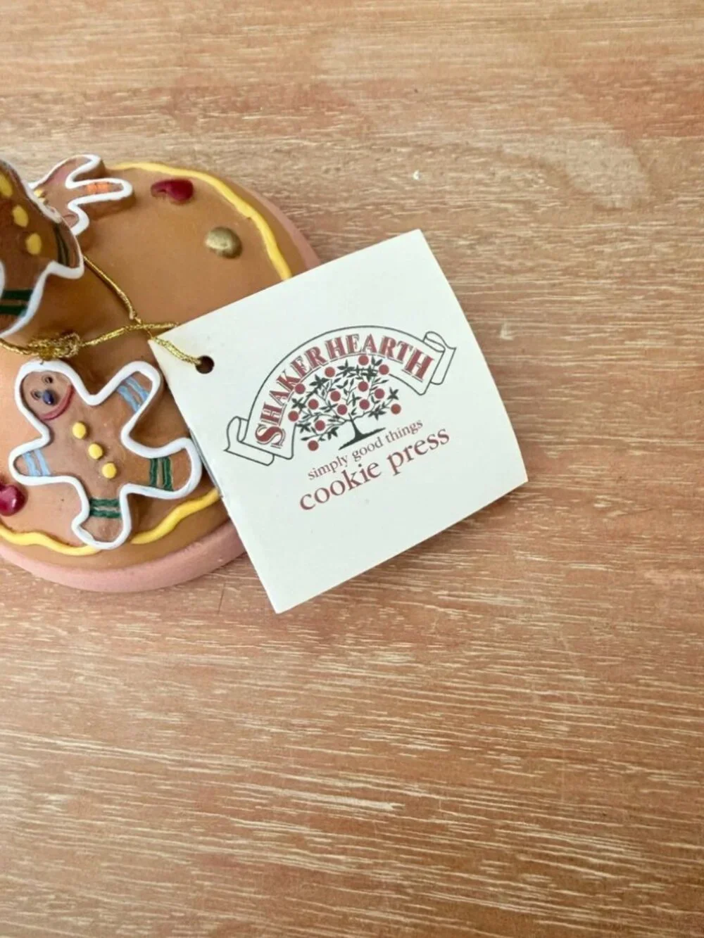 Vintage Cookie Press Gingerbread Man Stamp Christmas Holiday Shaker Hearth 1997